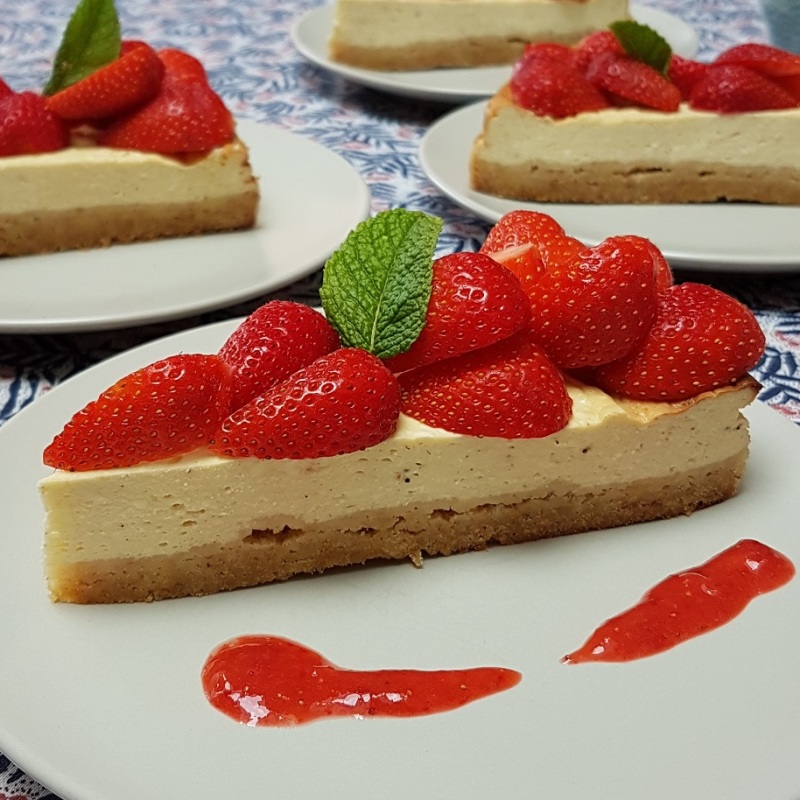 Cheesecake au fromage blanc et aux fruits rouges